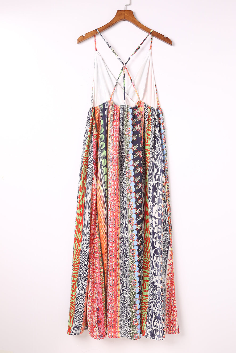 Honeybee Mumford's Printed Surplice Spaghetti Strap Dress