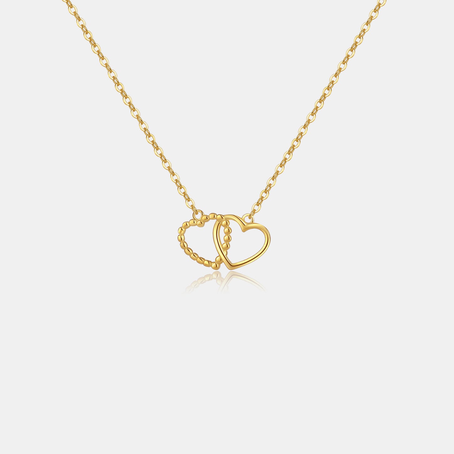 Honeybee Mumford's Heart Shape Spring Ring Closure Necklace