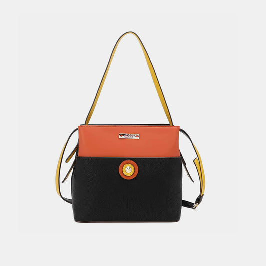 Honeybee Mumford's Nicole Lee Contrast Leather Shoulder Bag