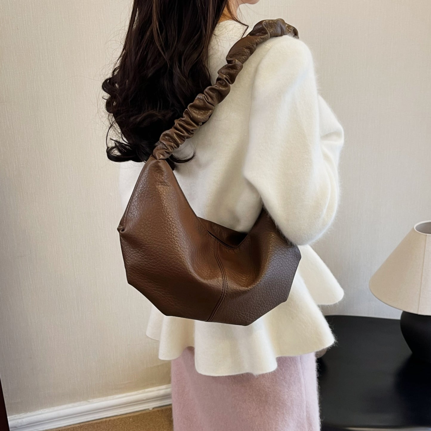 Honeybee Mumford's Leather Shoulder Bag