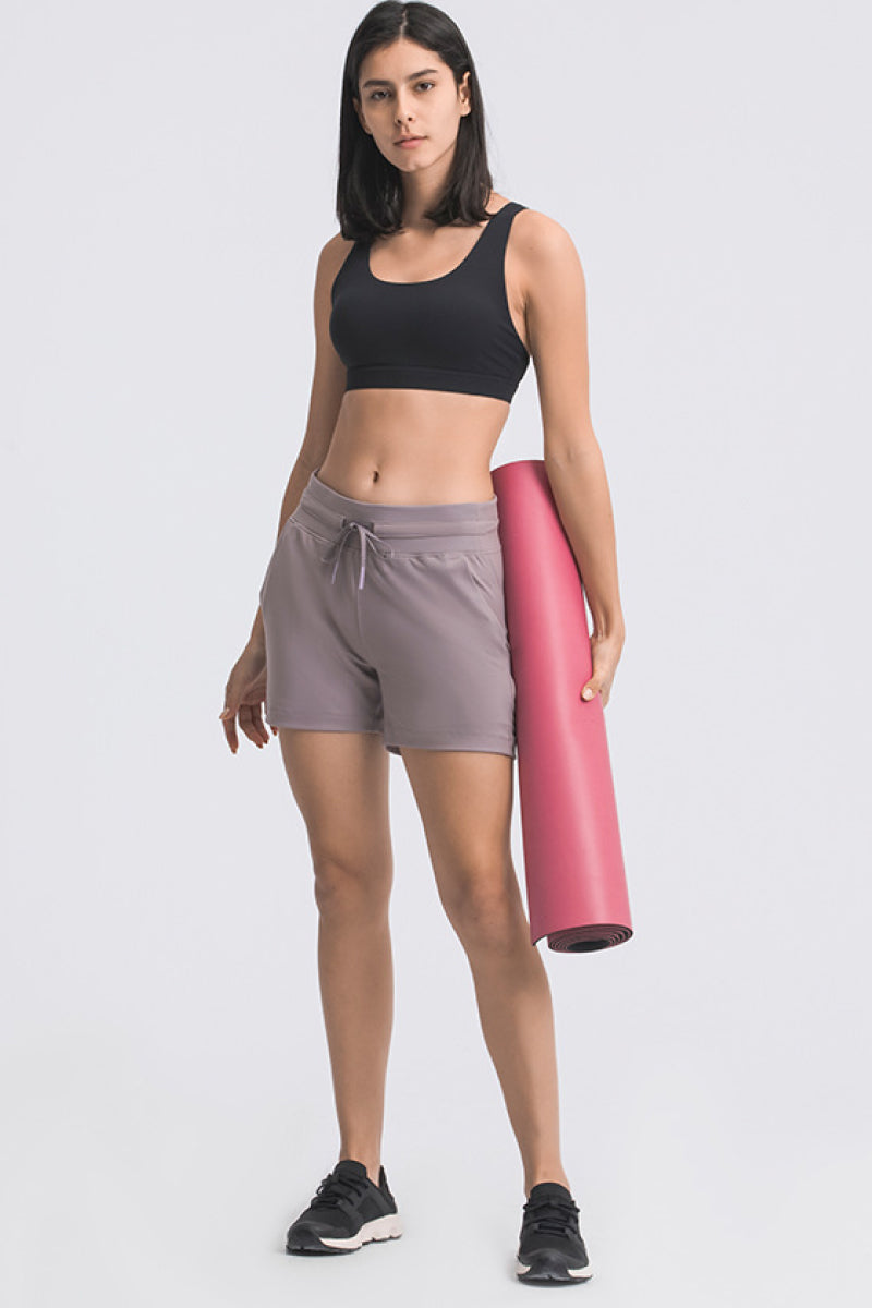 Honeybee Mumford's Waist Tie Active Shorts