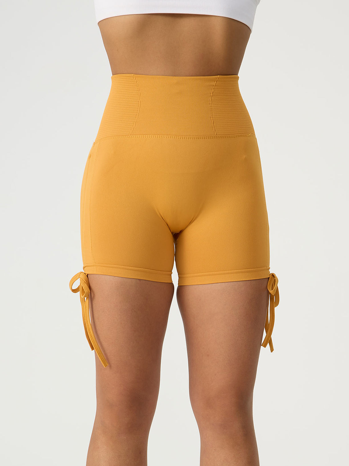 Honeybee Mumford's Drawstring High Waist Active Shorts