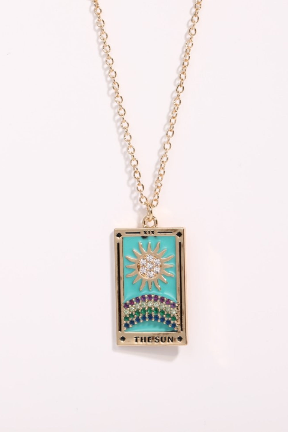 Honeybee Mumford's Tarot Card Pendant Necklace