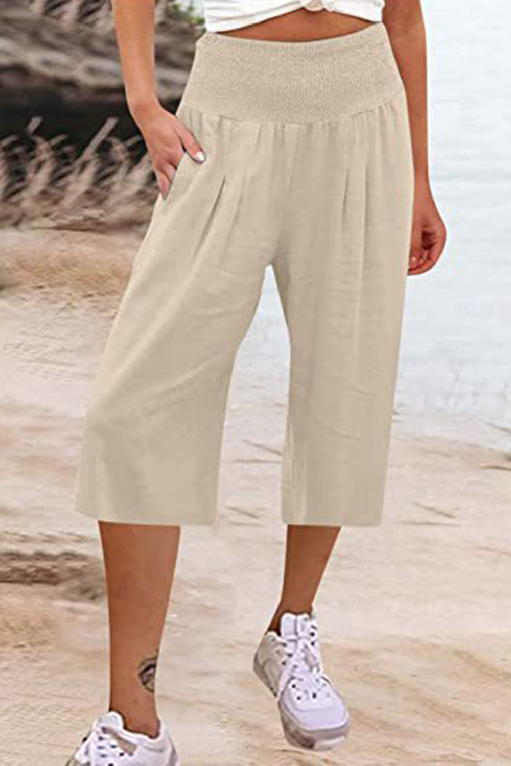 Honeybee Mumford's Pocketed High Waist Pants