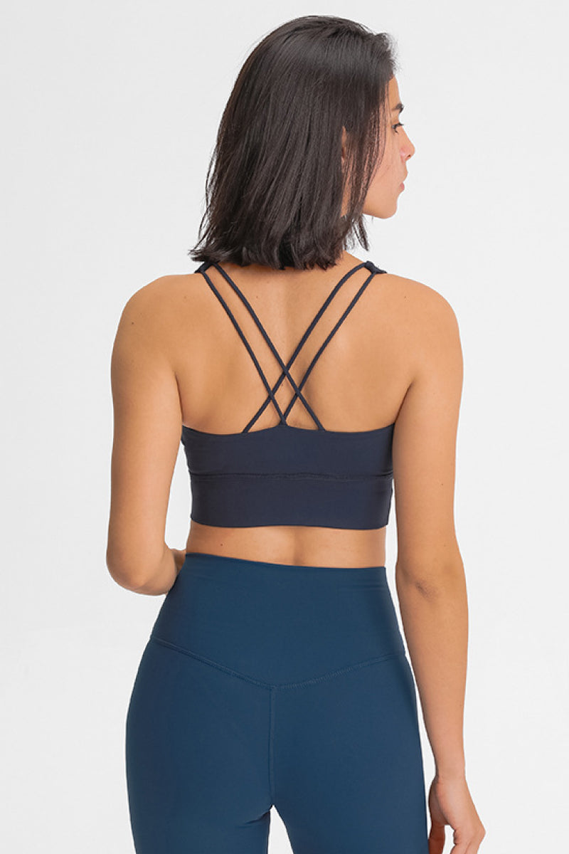 Honeybee Mumford's Double-Strap Cross-Back Sports Bra