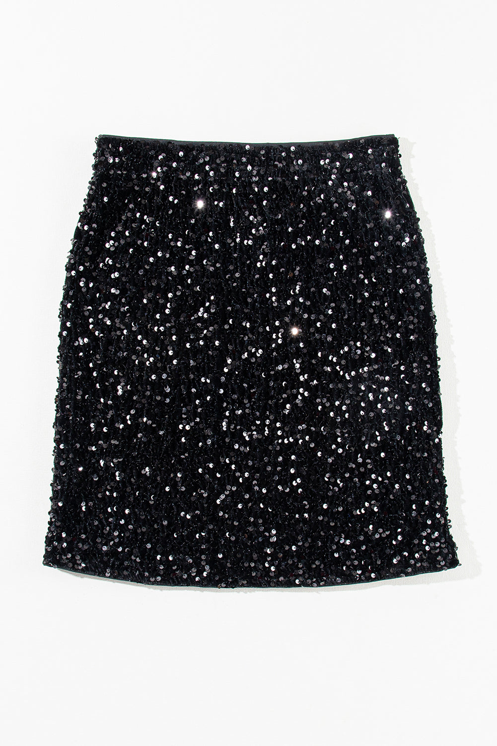 Honeybee Mumford's Black Sequin Bodycon Mini Skirt