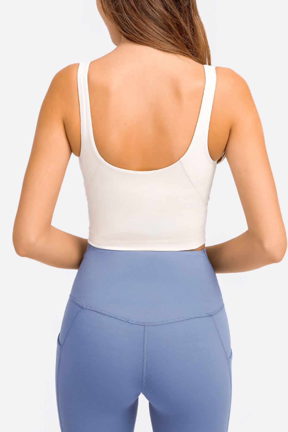 Honeybee Mumford's Deep V-Neck Crop Sports Bra