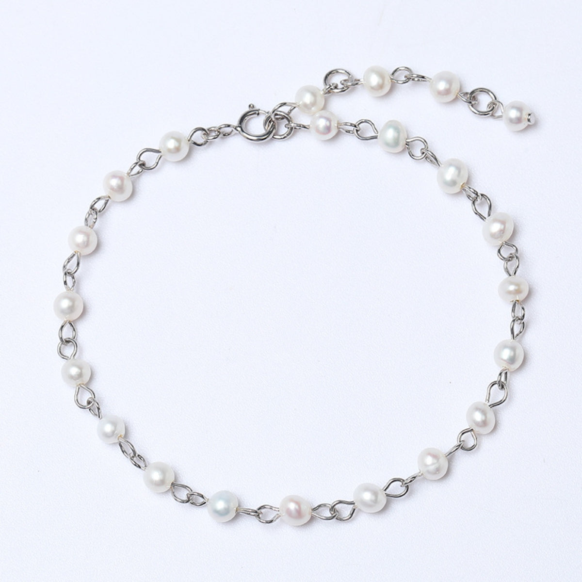 honeybee Mumford's Sterling Silver Pearl Bracelet