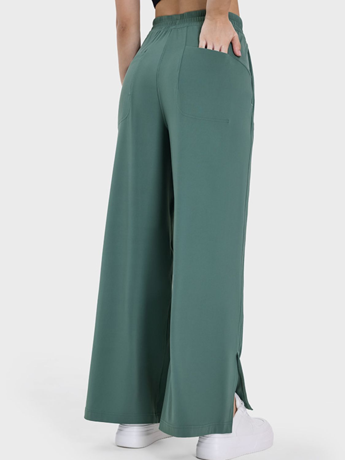 Honeybee Mumford's Slit Wide Leg Active Pants