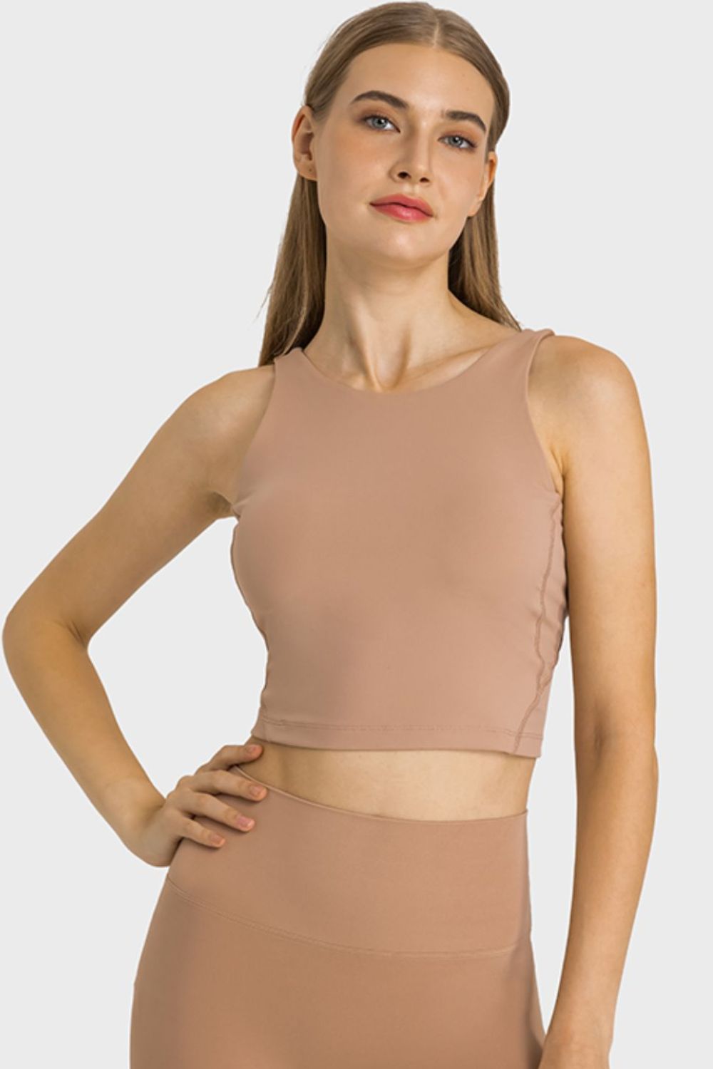 Honeybee Mumford's Feel Like Skin Highly Stretchy Cropped Sports Tank