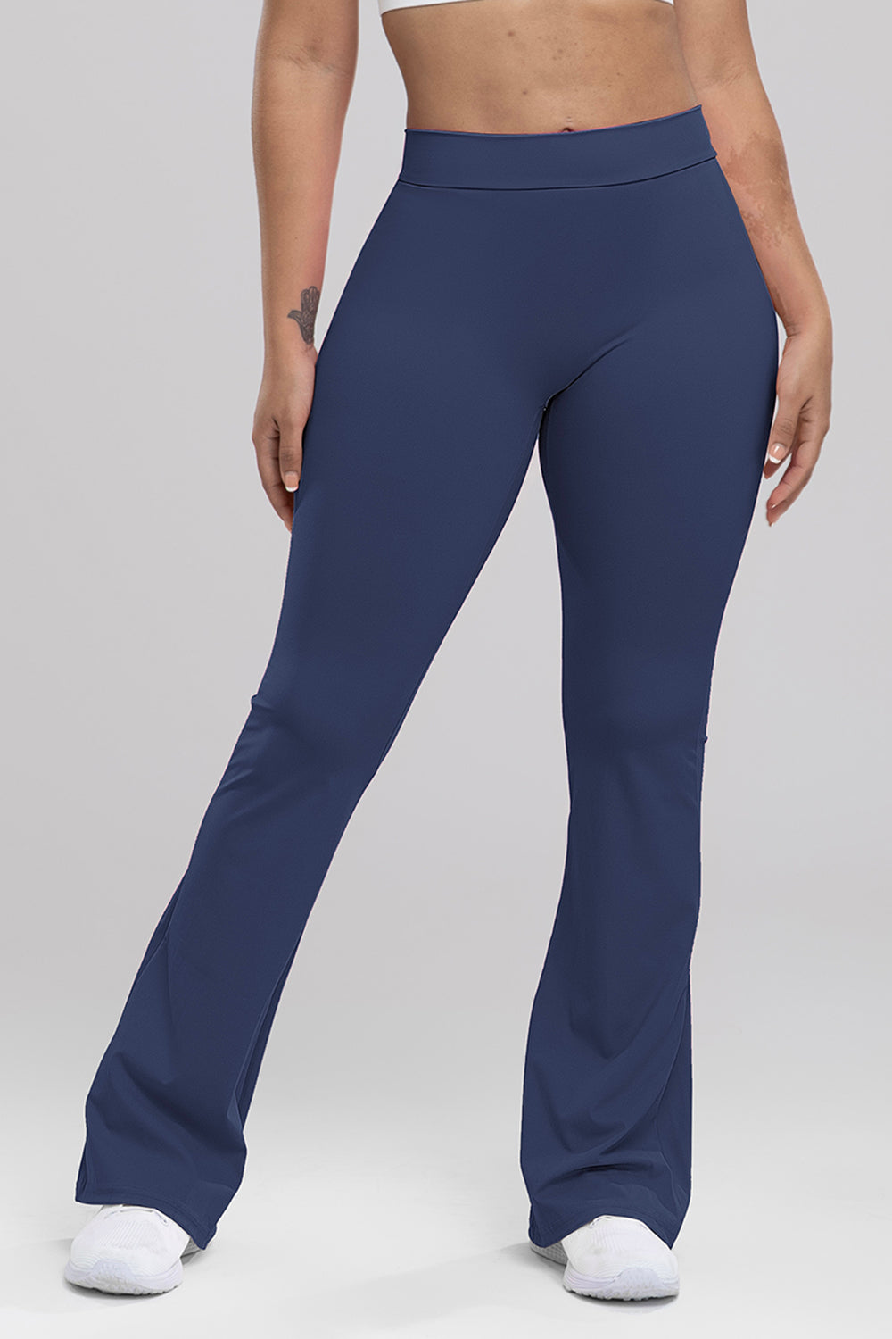 Honeybee Mumford's Ruched High Waist Bootcut Active Pants