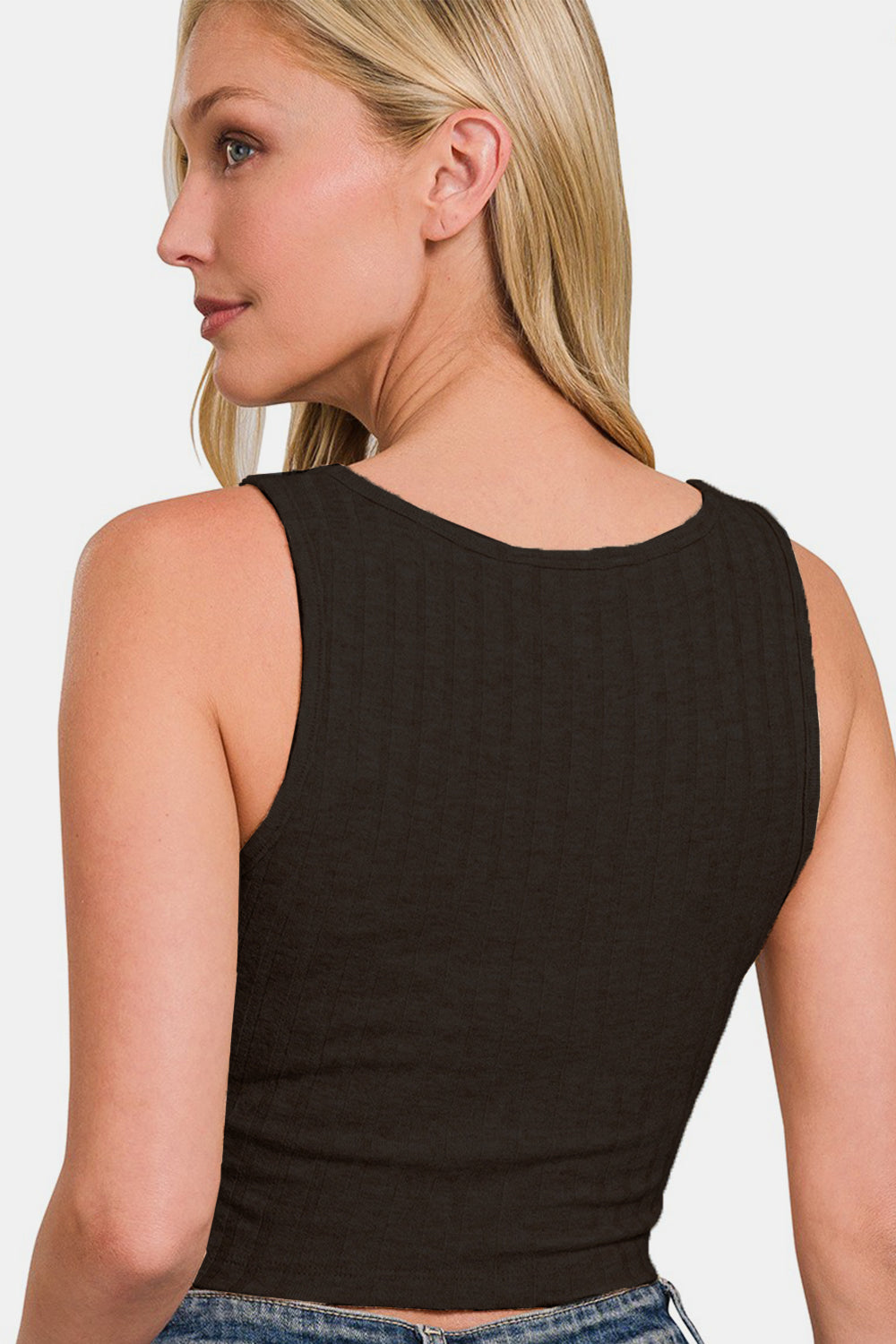 Honeybee Mumford's Ribbed Cropped Tank