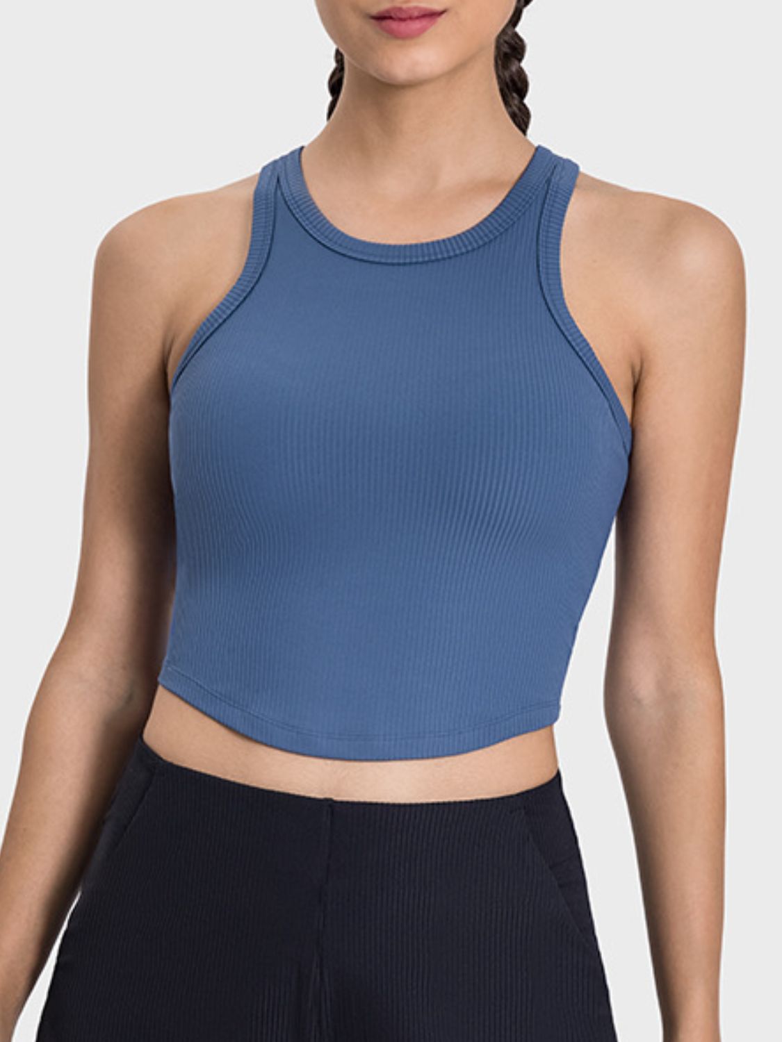 Honeybee Mumford's Round Neck Racerback Active Tank