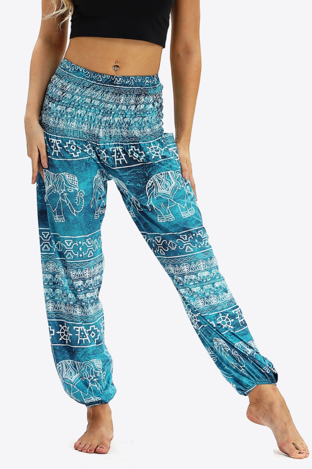 Honeybee Mumford's Elephant Print Pocket Joggers