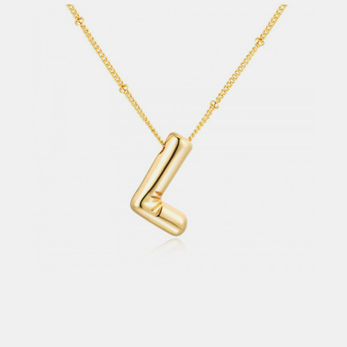 Honeybee Mumford's Gold-Plated Letter Pendant Necklace