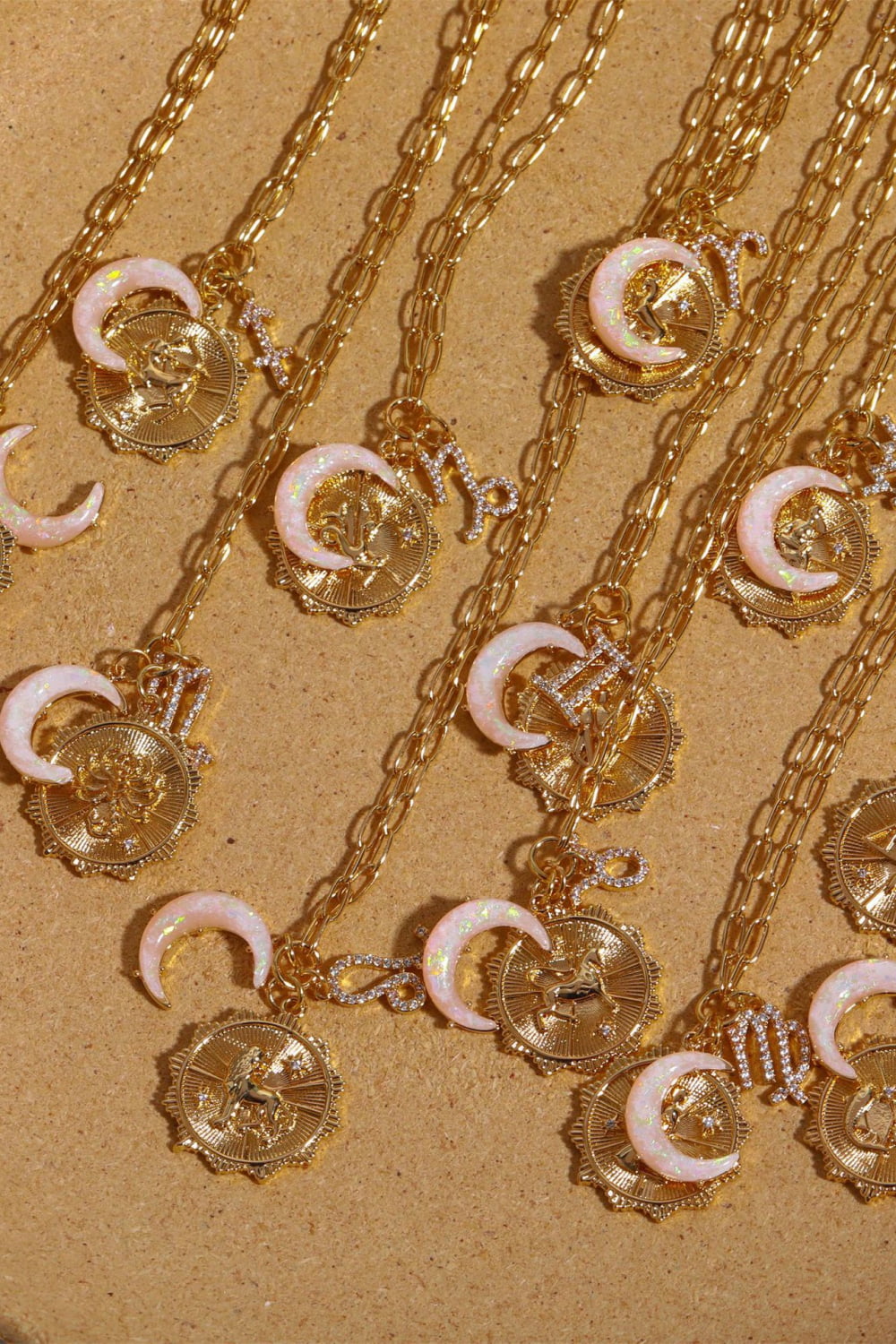 Honeybee Mumford's Constellation and Moon Pendant Copper Necklace