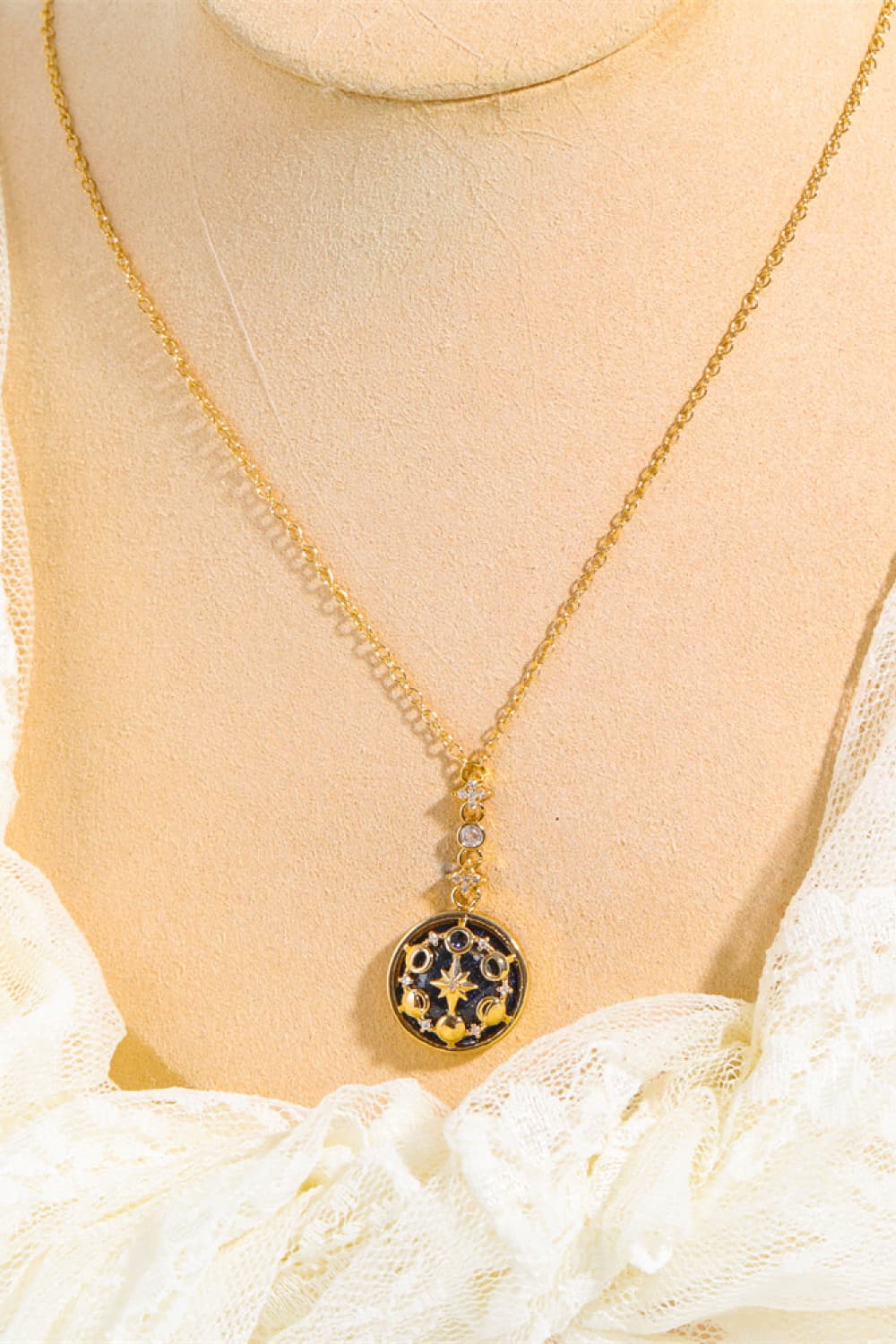 Honeybee Mumford's Vintage Blue Sandstone Pendant Necklace