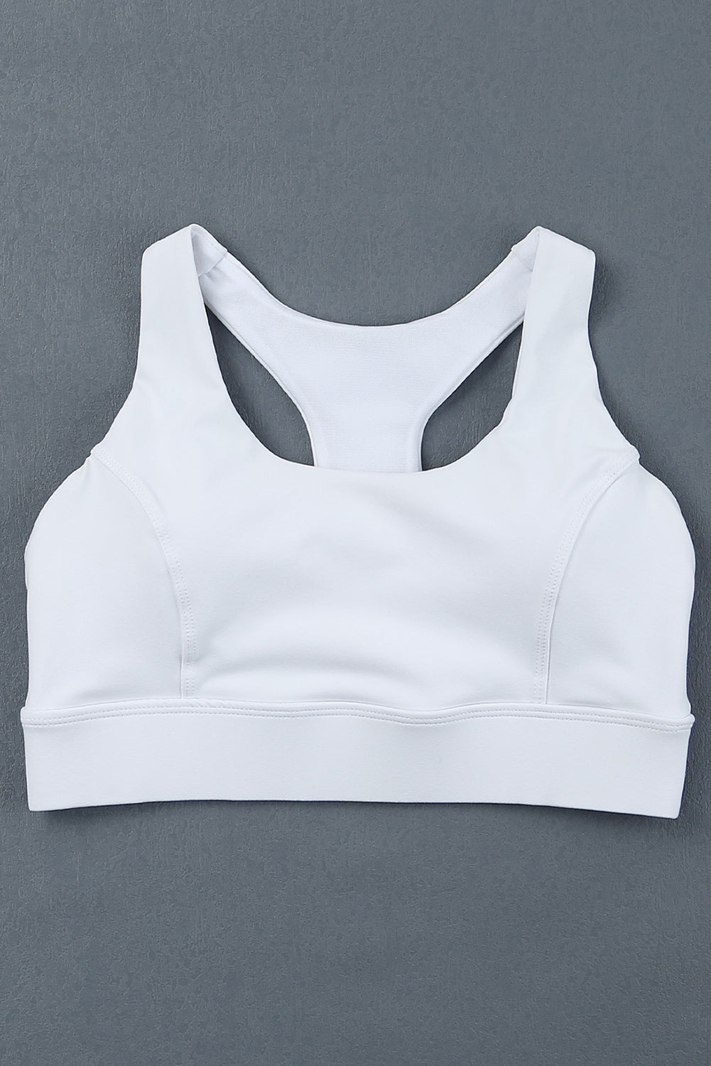 Honeybee Mumford's White Athletic Push Up Sports Bra