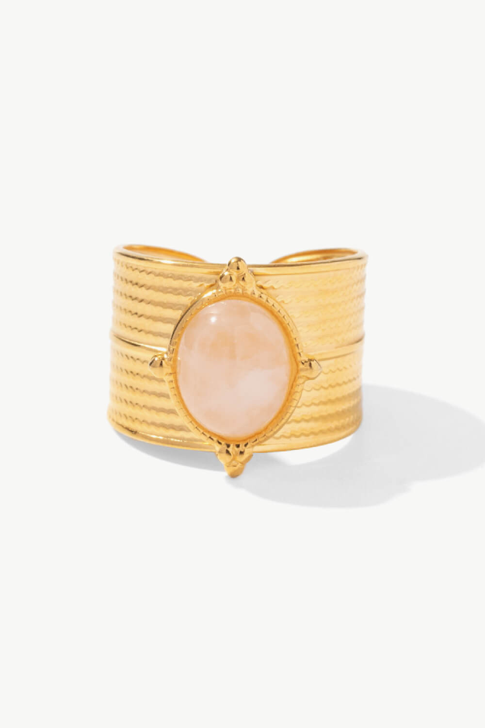 Honeybee Mumford's 18K Gold-Plated Wide Open Ring