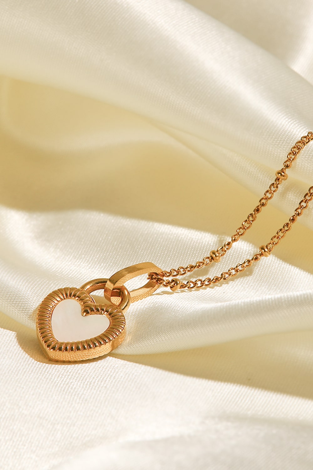 Honeybee Mumford's Heart Pendant Necklace