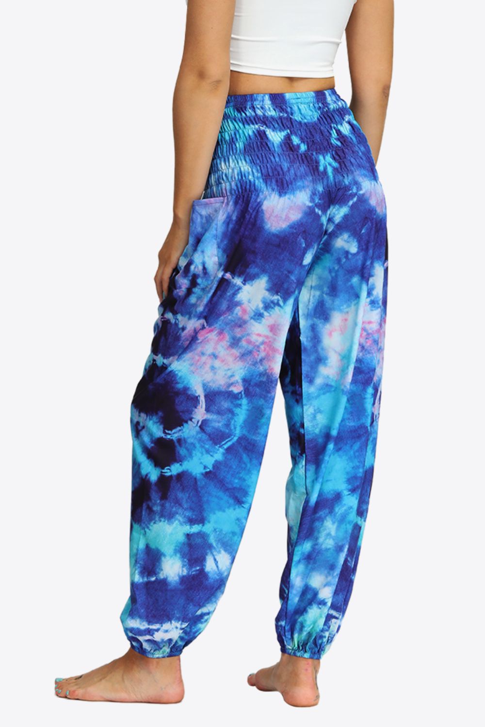 Honeybee Mumford's Tie-Dye Smocked Joggers