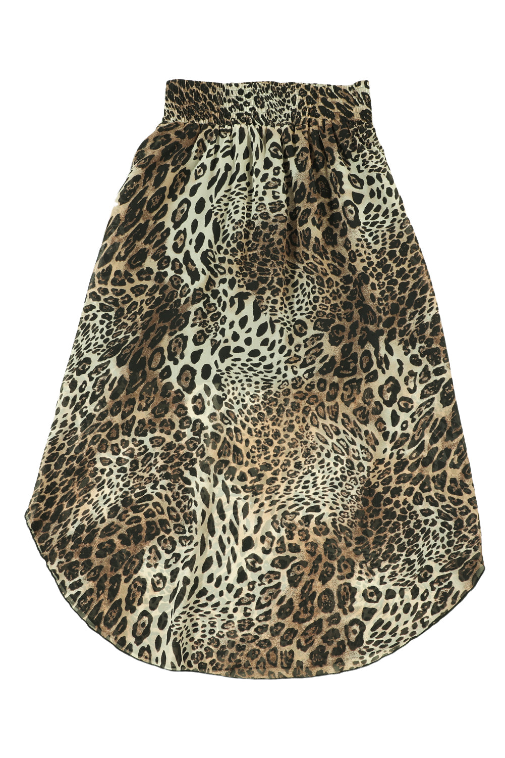 Honeybee Mumford's Smocked Waist Leopard Skirt