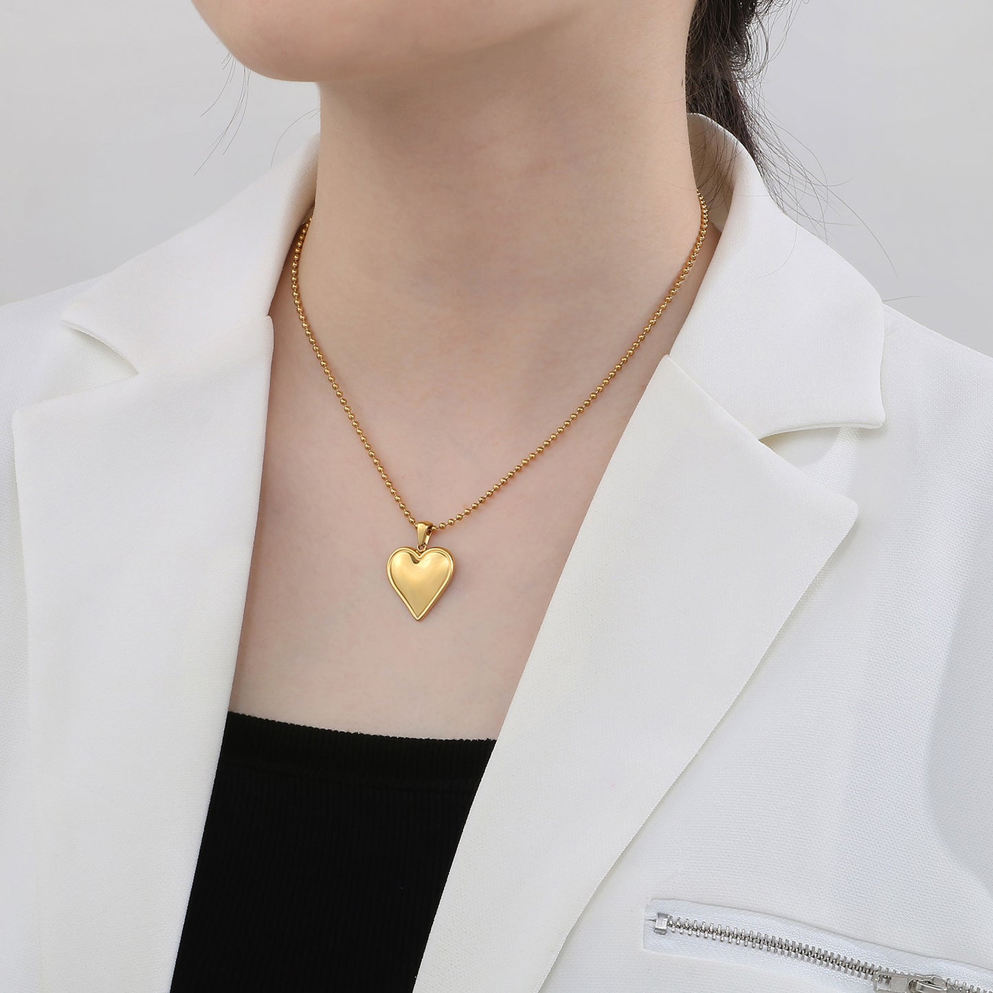 Honeybee Mumford's Heart Pendant Necklace