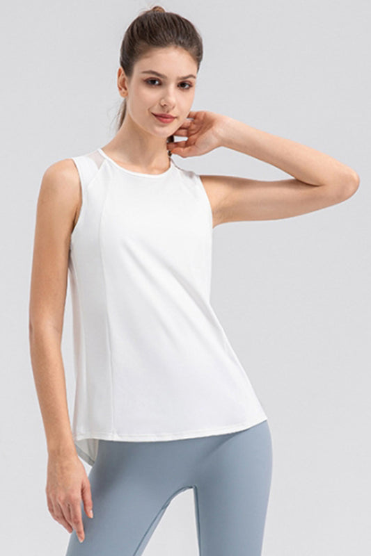 Honeybee Mumford's Round Neck Wide strap Active Tank