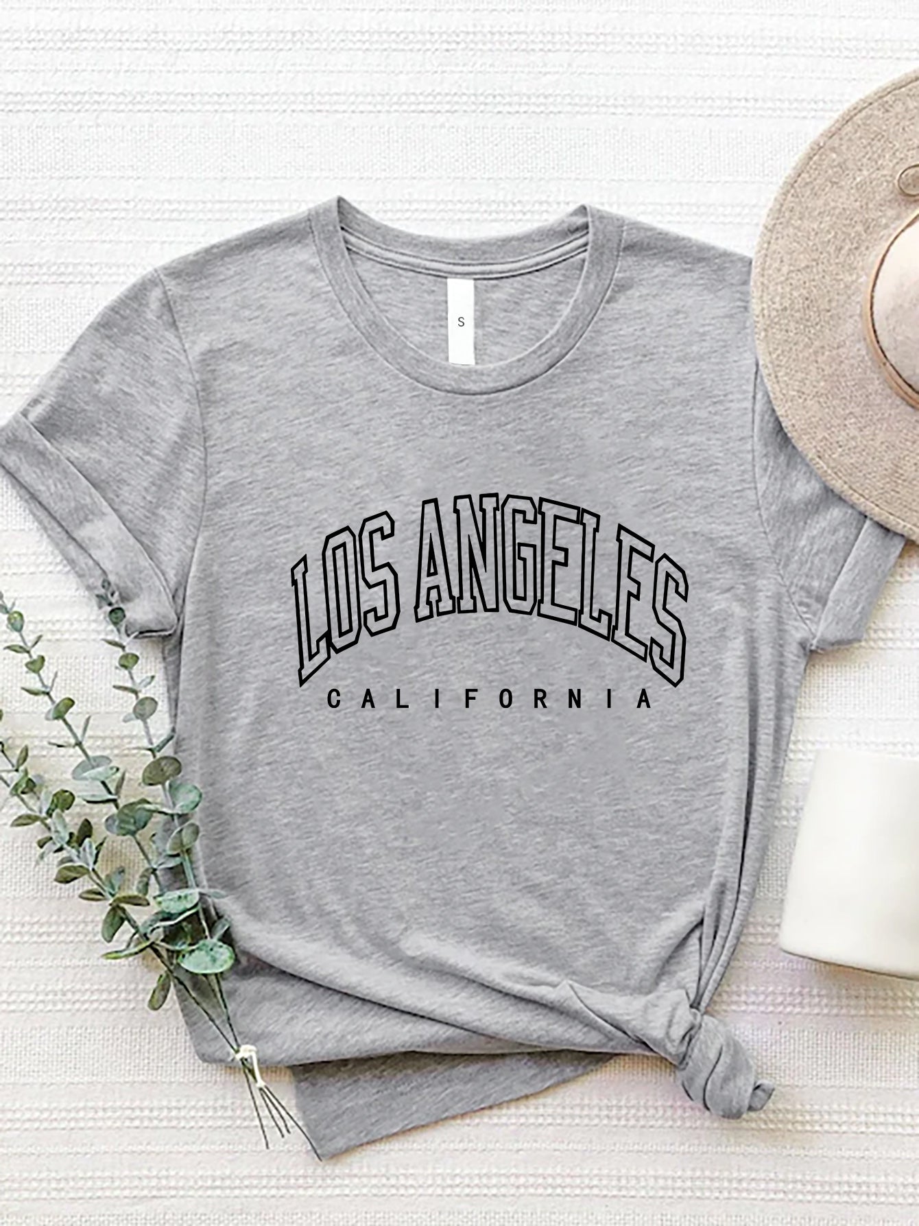 Honeybee Mumford's LOS ANGELES CALIFORNIA Round Neck T-Shirt