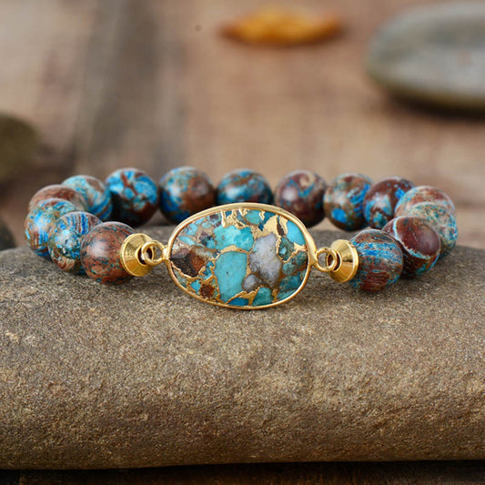 honeybee Mumford's Natural Stone Beaded Bracelet