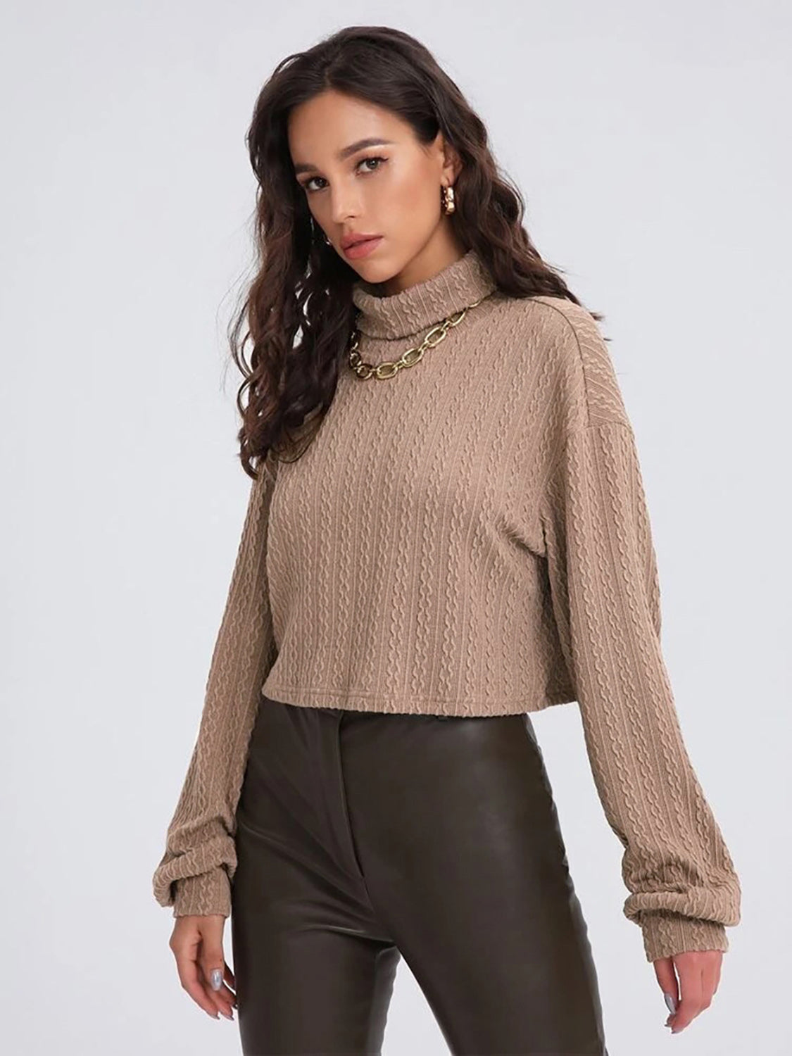 Honeybee Mumford's Turtleneck Long Sleeve Top