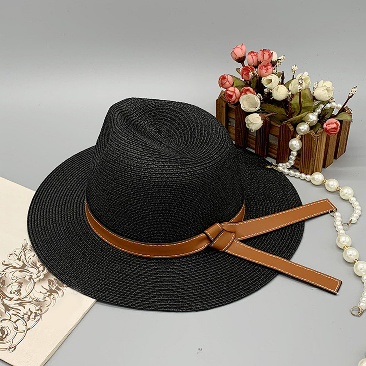 Honeybee Mumford's Wide Brim Paper Braided Hat