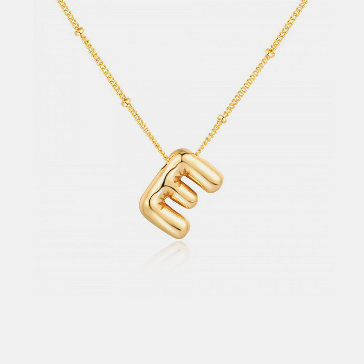 Honeybee Mumford's Gold-Plated Letter Pendant Necklace