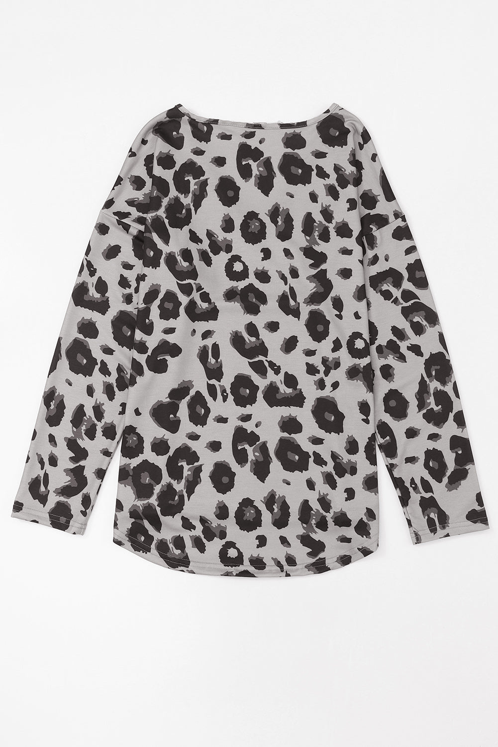 Honeybee Mumford's Leopard V-Neck Dropped Shoulder Blouse