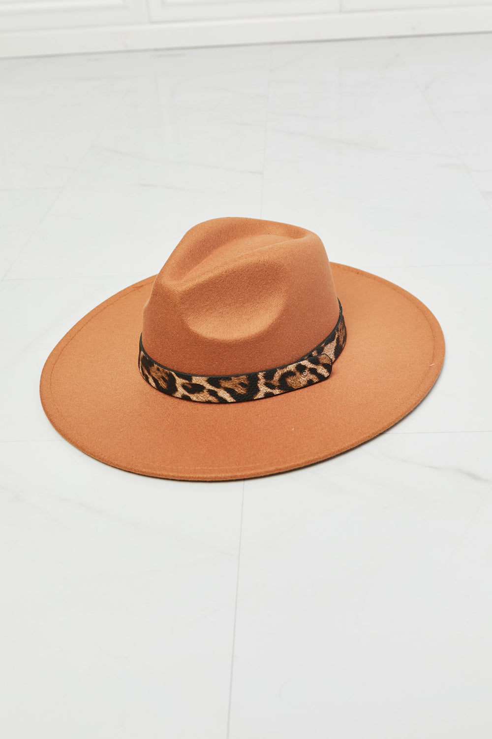 Honeybee Mumford's In The Wild Leopard Detail Fedora Hat