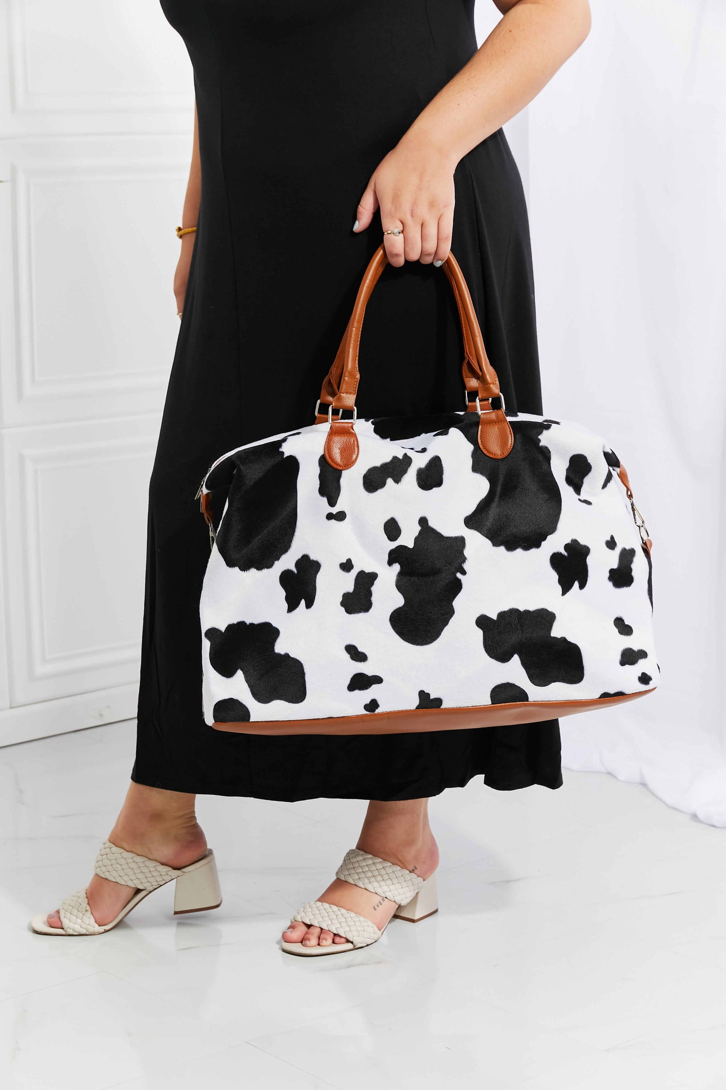 Honeybee Mumford's Animal Print Plush Weekender Bag