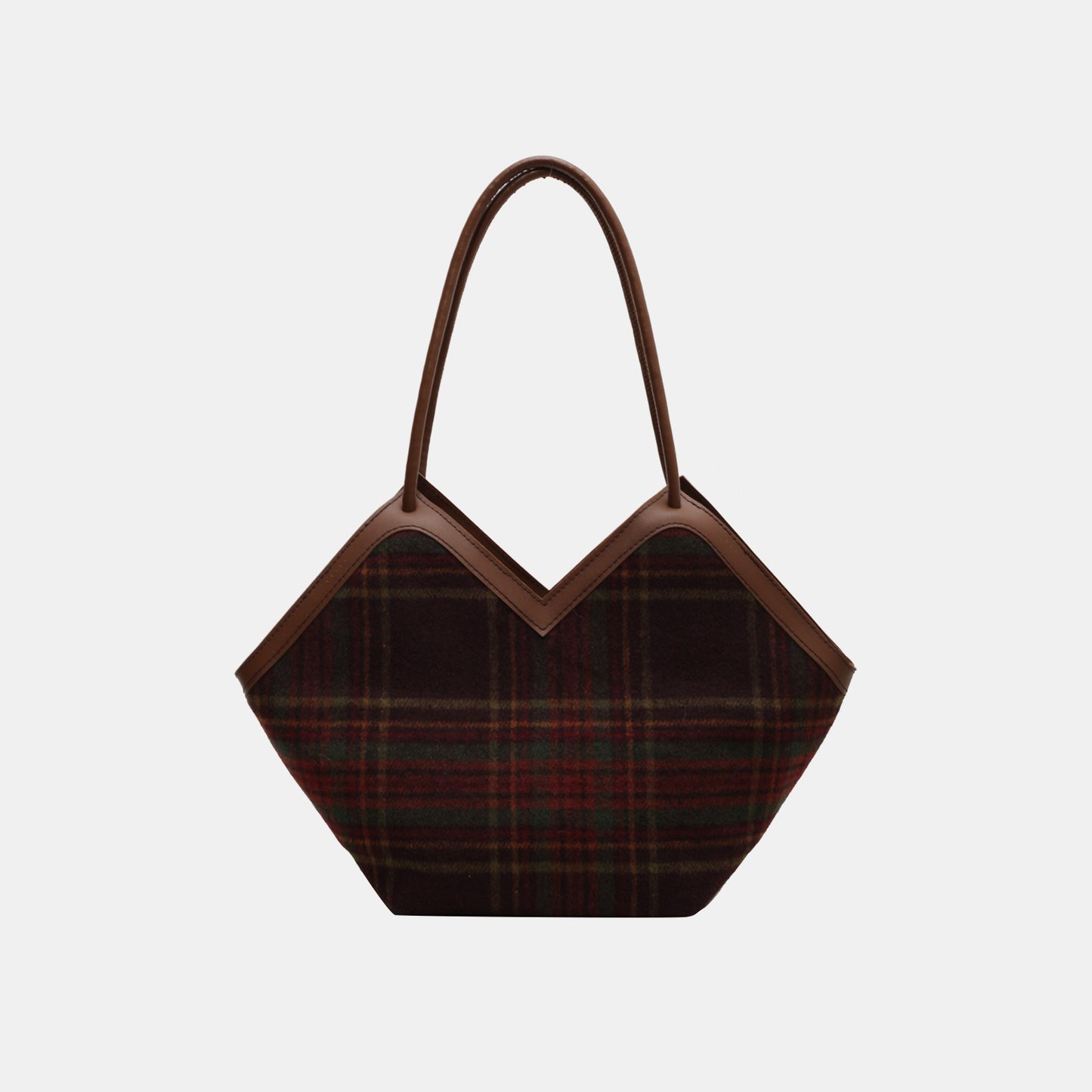 Honeybee Mumford's Plaid Print Tote Bag