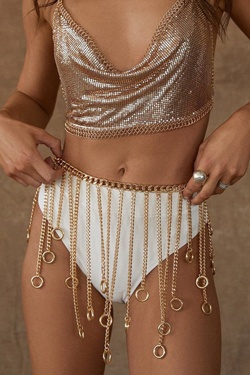 Honeybee Mumford's Fringe Chain Belt