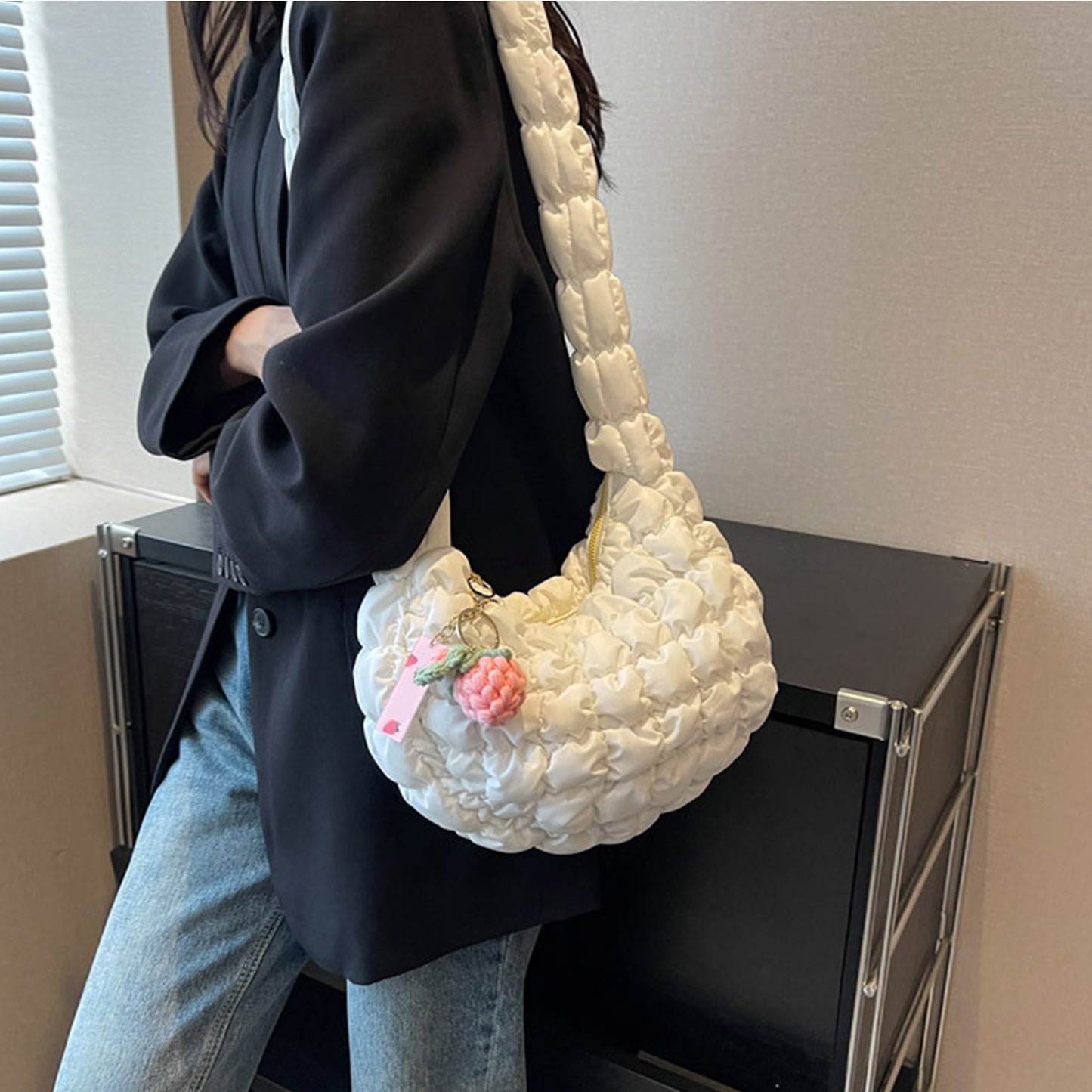 Honeybee Mumford's Quilted Shoulder Bag