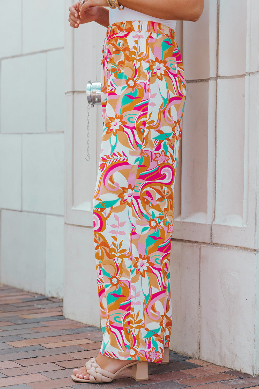 Honeybee Mumford's Floral Wide Leg Pants