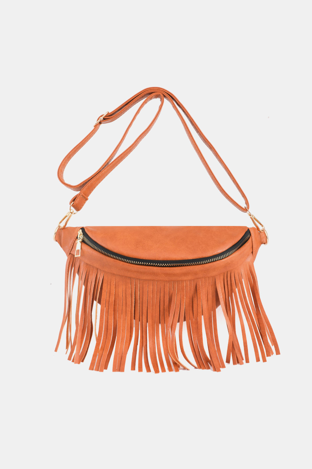 honeybee Mumford's Fringed Leather Sling Bag