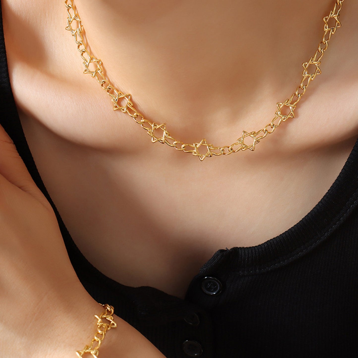 honeybee Mumford's Brass Chain Necklace