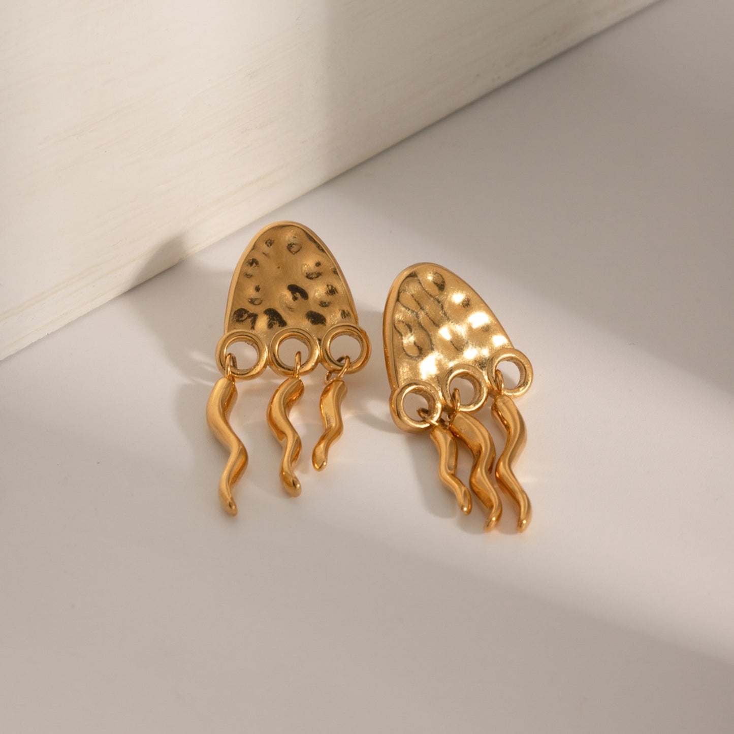 honeybee Mumford's 18K Gold-Plated Jellyfish Earrings