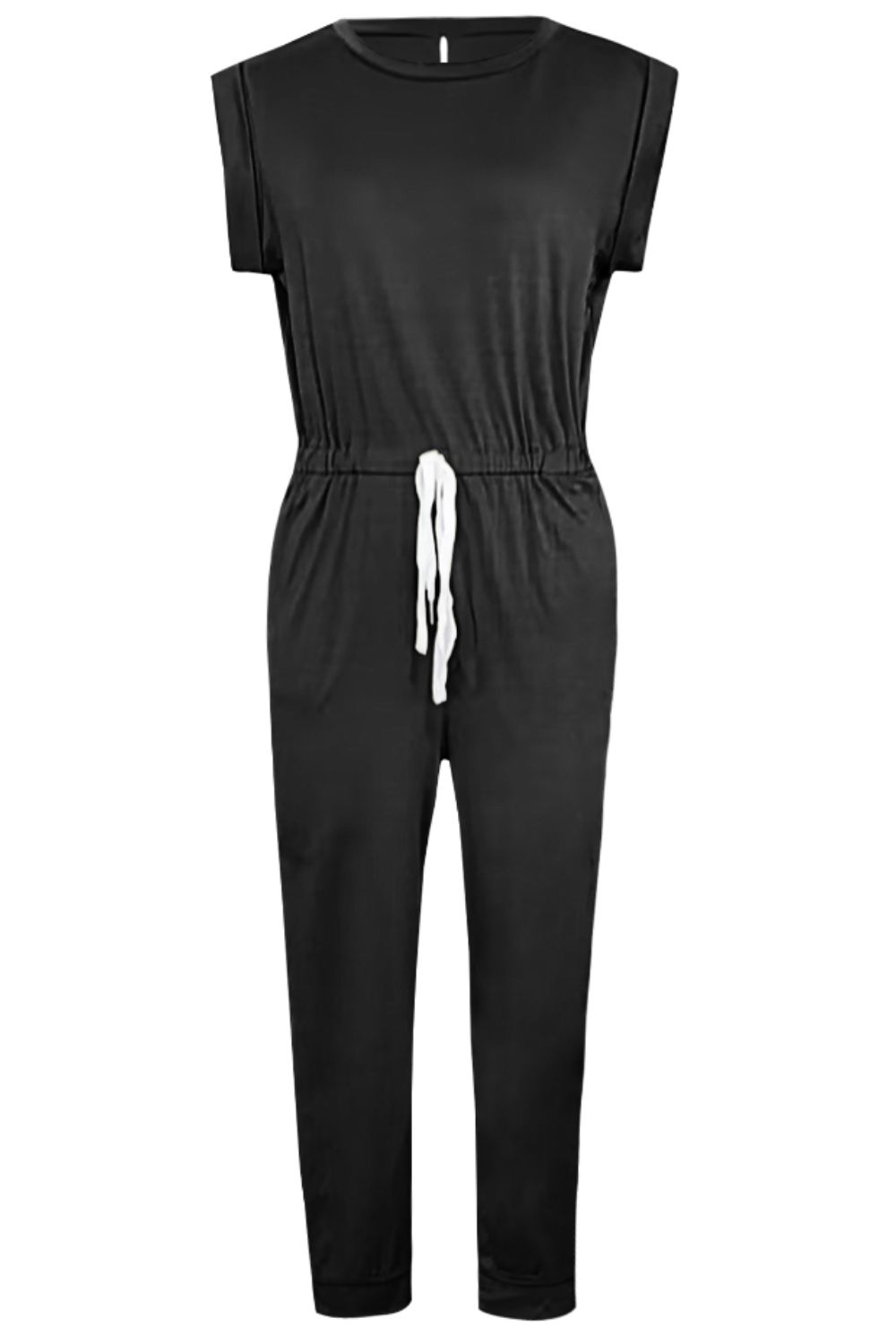 Honeybee Mumford's Drawstring Round Neck Sleeveless Jumpsuit