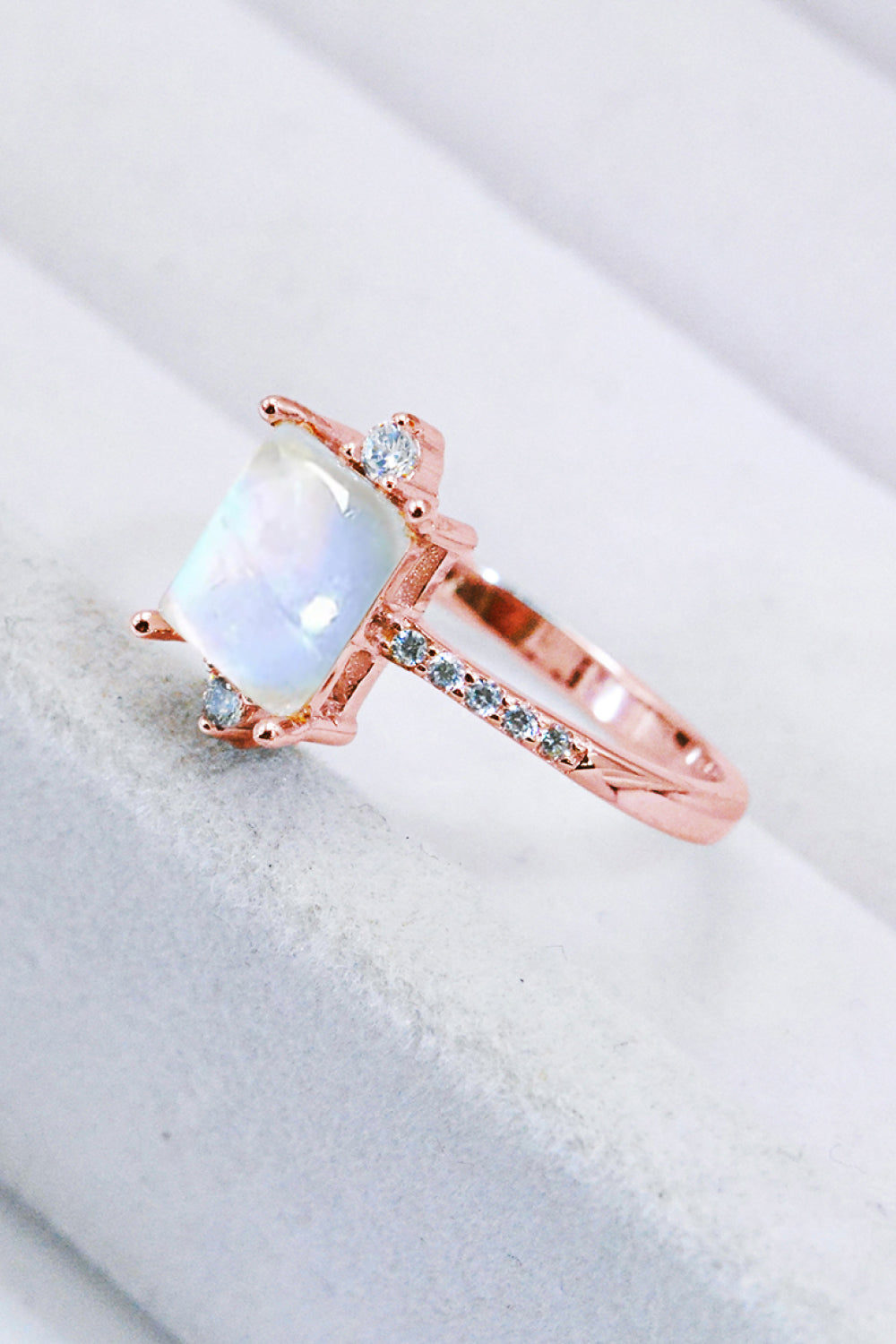 Honeybee Mumford's Sterling Silver Square Moonstone Ring