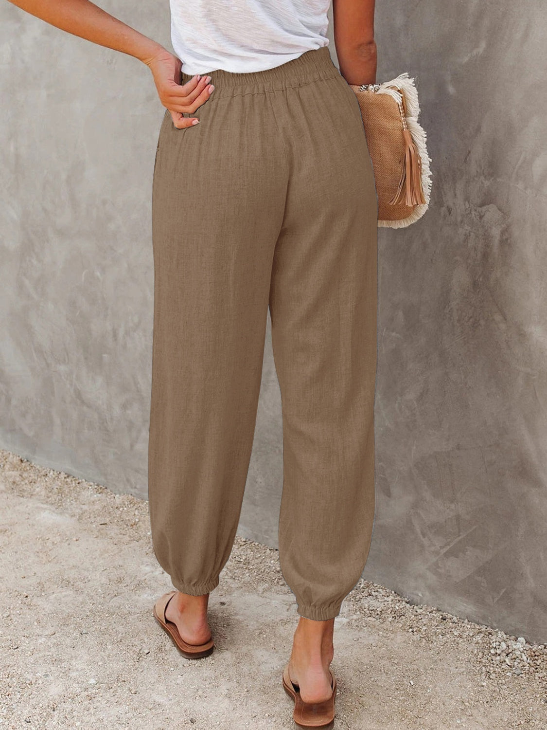 Honeybee Mumford's High Waist Cropped Pants