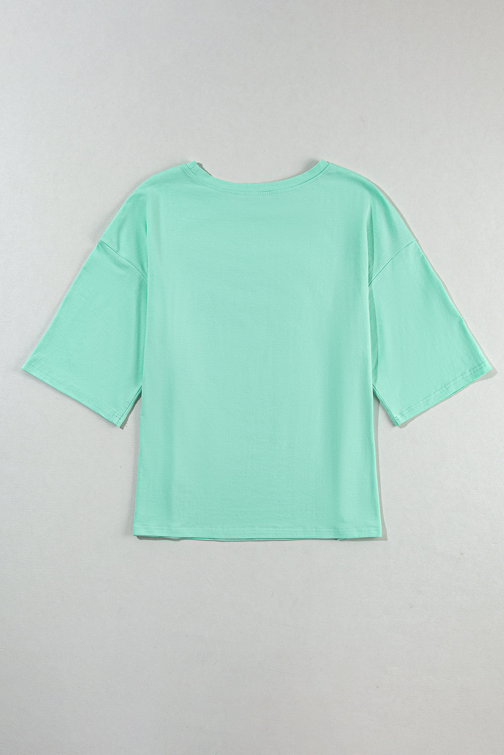 Honeybee Mumford's Moonlight Jade Colorblock Star Patched Half Sleeve Oversized Tee