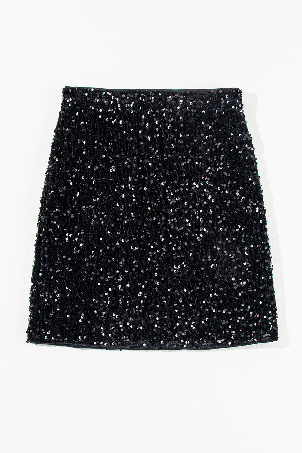 Honeybee Mumford's Black Sequin Bodycon Mini Skirt