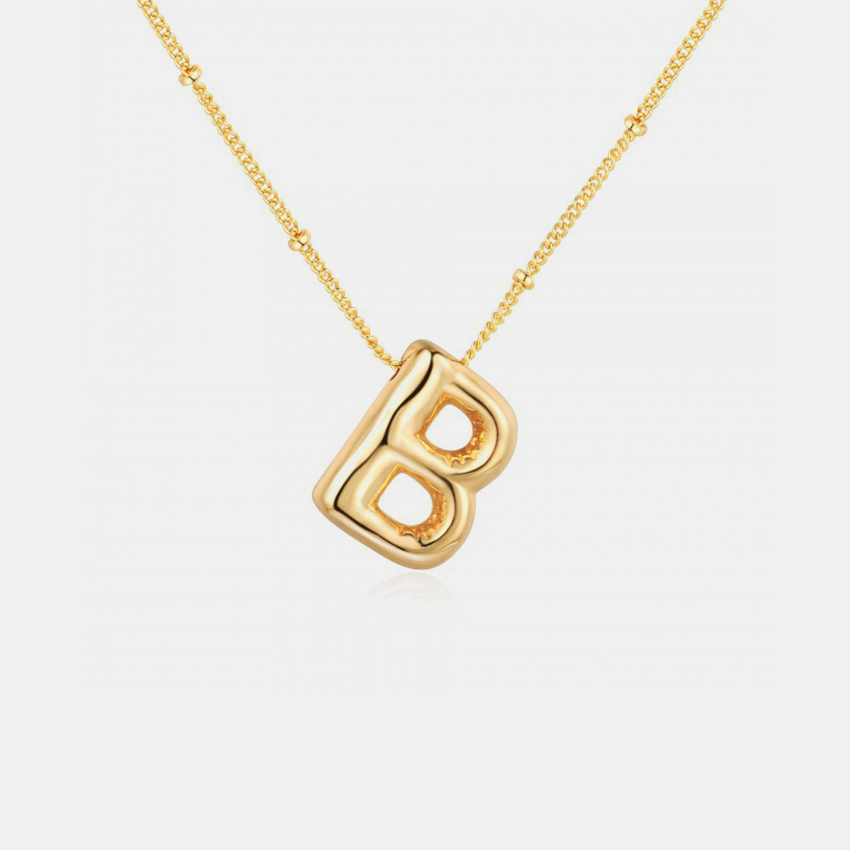 Honeybee Mumford's Gold-Plated Letter Pendant Necklace