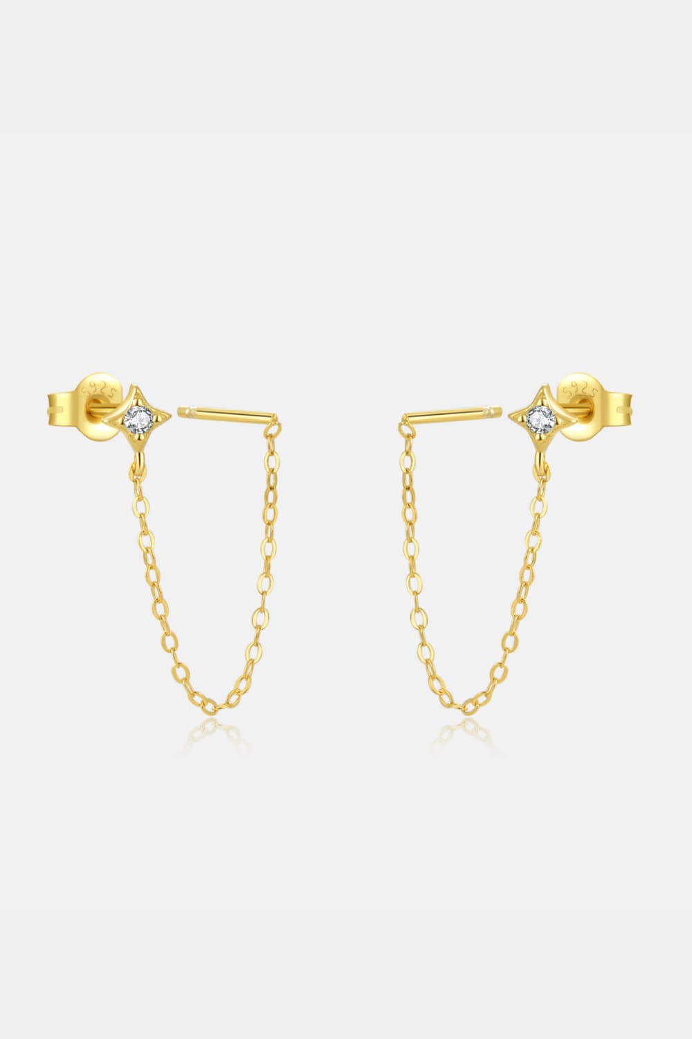 honeybee Mumford's Long Chain Stud Earrings